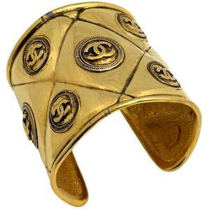 Chanel Cc Logo Bracelet Metal #247035C10B